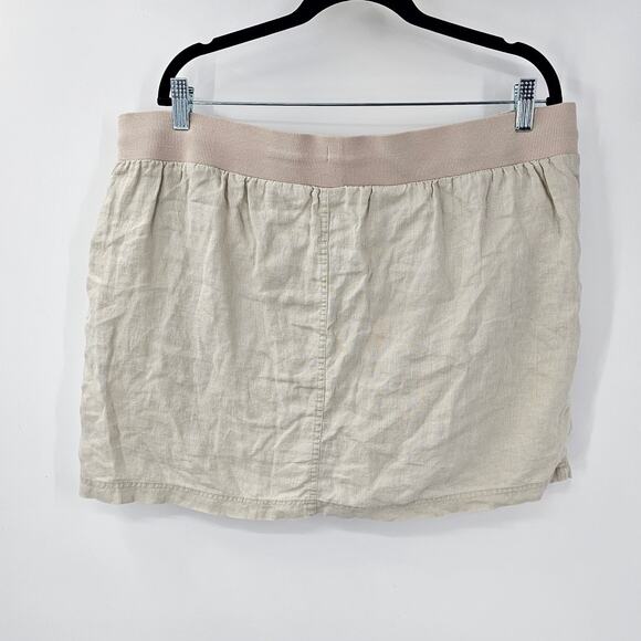 COMPANY ELLEN TRACY 100% Linen Skort Womens Size Extra Large XL - Picture 3 of 5